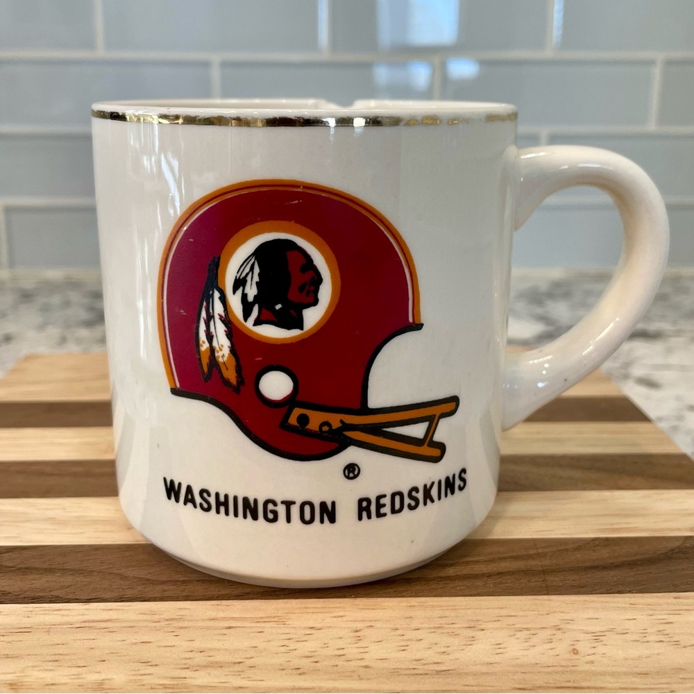 Vintage Washington Redskins White Mug